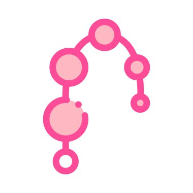 Anal Mastürbasyon Simgesi Vektör Özeti İllüstrasyonu