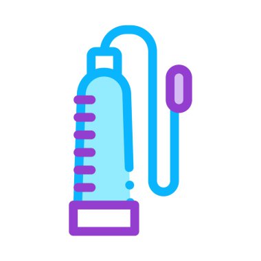 Penis Pump Icon Vector Outline Illustration