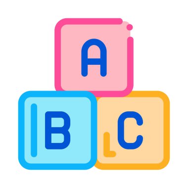 Bebek Oyuncak Küpleri Simge Vektör Özeti ResimleriComment