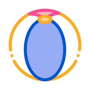 Top Simgesi Vektör Özeti Çizimi Çalınıyor