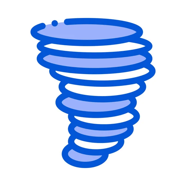 Tornado Hurrikan Icon Vektor Umriss Illustration — Stockvektor