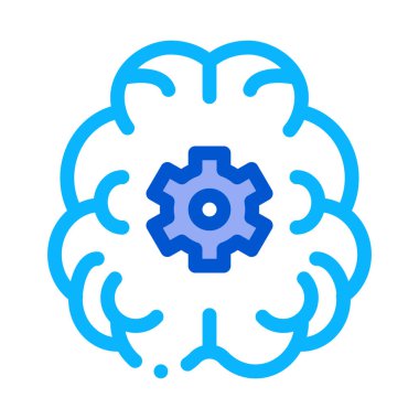 İnsan Beyni Dişli Simgesi Vektör Özeti ResimleriName