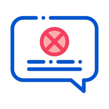 Çapraz İşaretle Kare Simgesi Vektör Özeti ResmiComment