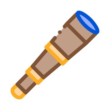 Korsan Spyglass Simge Vektör Özeti ResimleriName