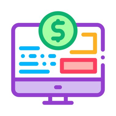 Para Web Sitesi Simgesi Vektör Özeti ResmiComment