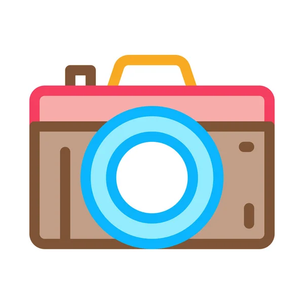Obrázek obrazce vektoru ikony fotoaparátu — Stockový vektor