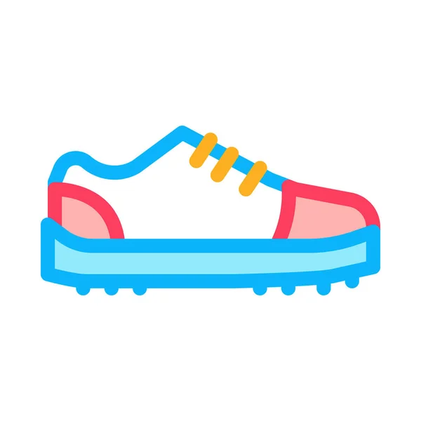 Sneaker Shoe Icon Vector Illustration de contour — Image vectorielle