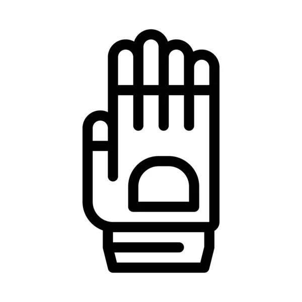 Protective Glove Icon Icon Vector Outline Illustration — стоковый вектор