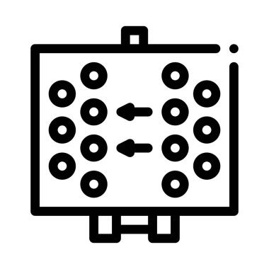 Rugby Oyuncularının Düzeni Simge Vektör Çizimi ResmiComment