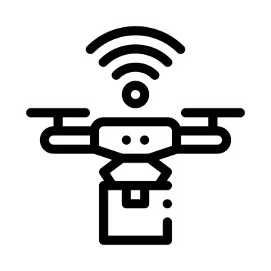 Uçan İHA Simgesi Vektör Özeti ResmiComment
