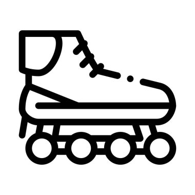 Rollers Simgesi Vektör Özeti Çizimi