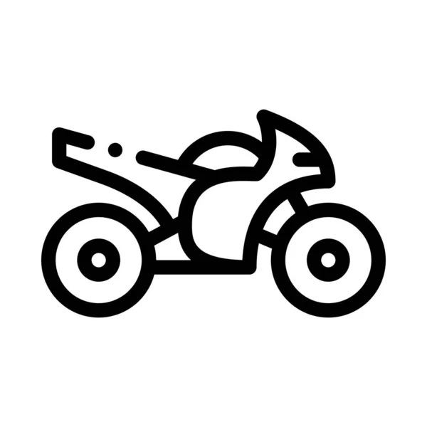 Motorrad-Ikone Vektor Umriss Illustration — Stockvektor