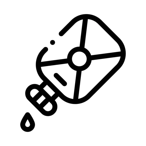 Illustration vectorielle de l'icône de l'eau d'aubergine — Image vectorielle