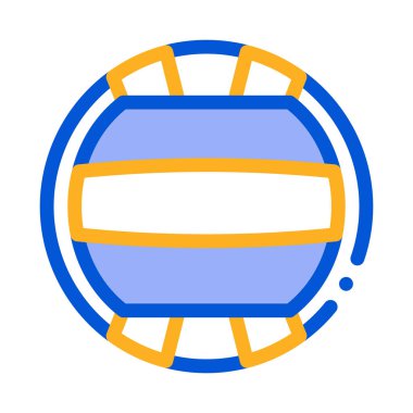 Voleybol Simgesi Vektör Özeti Çizimi