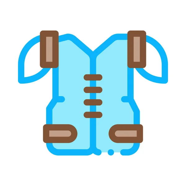 Illustrazione del profilo vettoriale dell'icona del corsetto protettivo — Vettoriale Stock