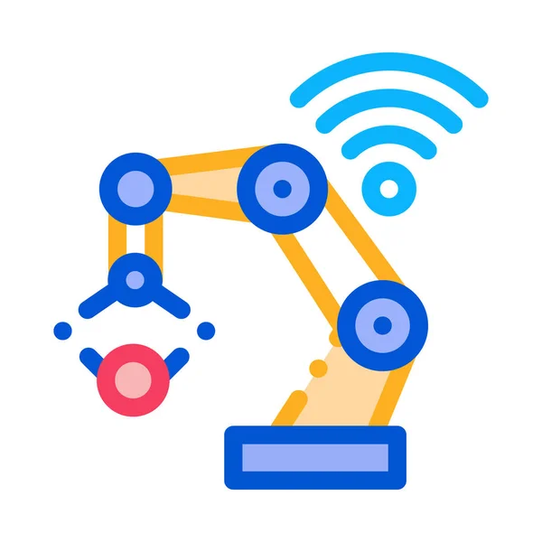 Smart Robot Icon Vector Outline Illustration — 스톡 벡터