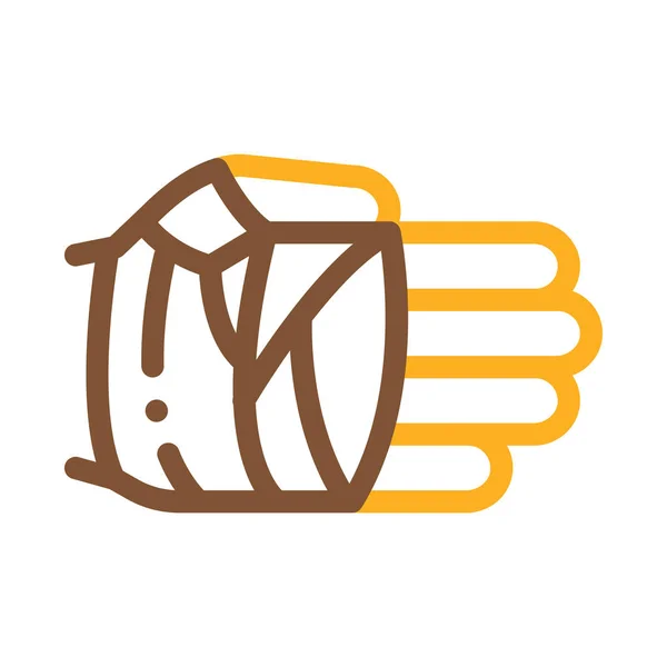 Fist in Protective Bandage Icon Vector Outline Illustration — 스톡 벡터