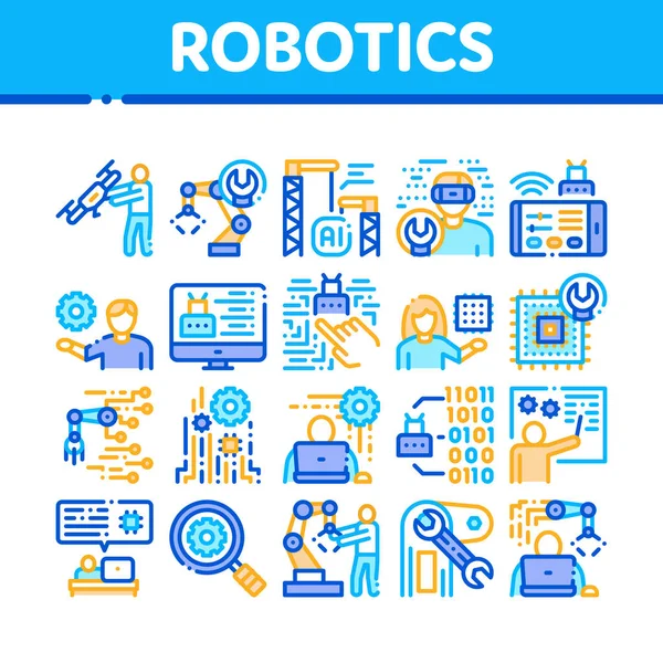 Мастер робототехники задает вектор — стоковый вектор