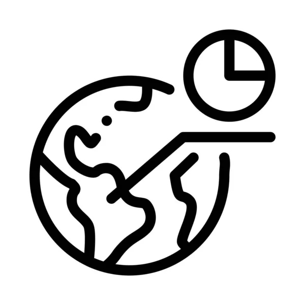 Internationaler Statistiker Icon Thin Line Vector — Stockvektor