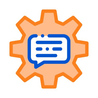 Vites Merkezi Simgesi İnce Satır Vektöründeki Çerçeveden Tırnak