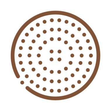 Golf Topu Simgesi Vektör Özeti Çizimi