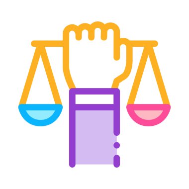 El Tutma Ölçeklendirmesi Simge Vektörü Çizimi ResmiComment