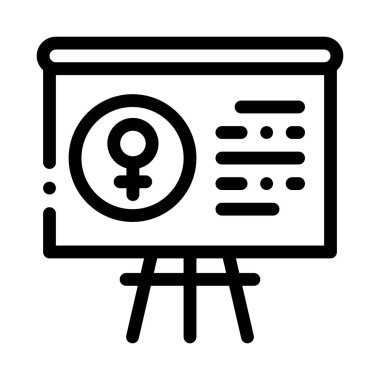 Kara Tahta Kadın Simge Vektör Özeti ResimleriComment