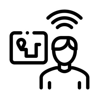 Çevrimiçi Navigator Simgesi Vektör Ana Hattı ResmiComment