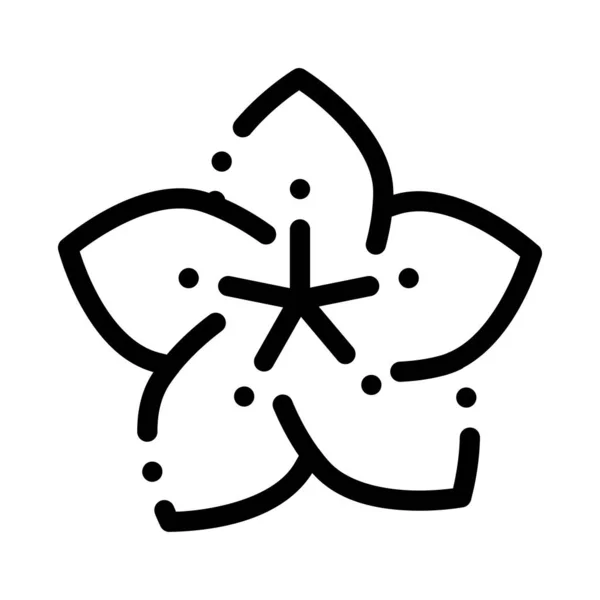 Ikona kwiatu lotosu Wektor zarys ilustracji — Wektor stockowy