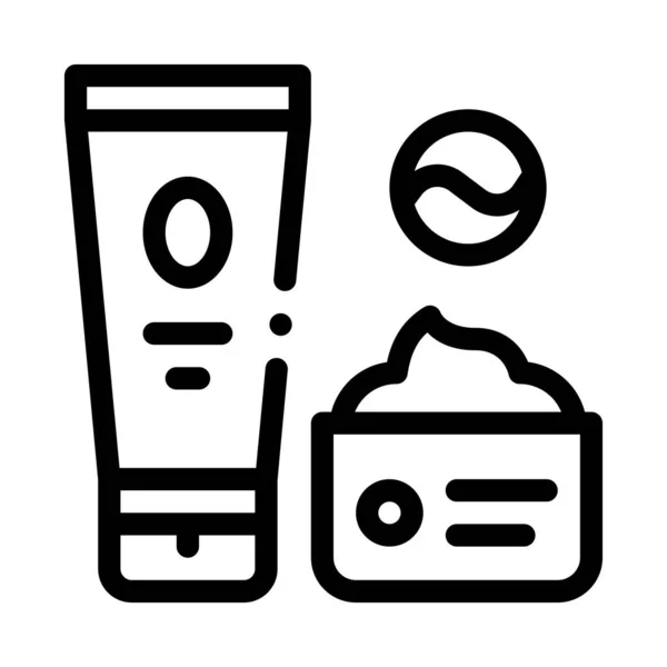 Cosmetics Package Icon Vector Outline Illustration — Stockový vektor