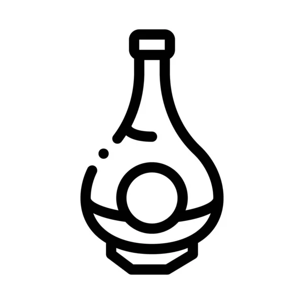 Icono de la botella de la bebida Ilustración del contorno del vector — Vector de stock