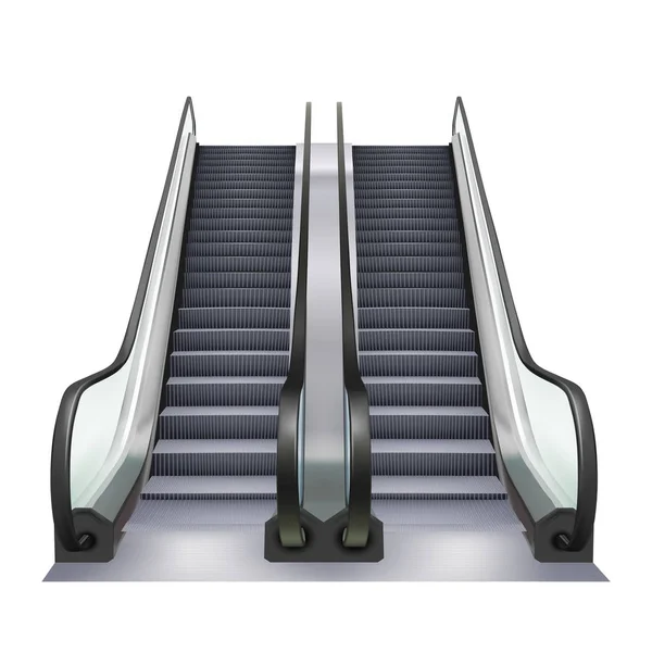 Escalator Two Way Direction Electric Device Vector — Stockový vektor