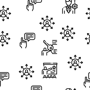 Sme İş Şirketi Kusursuz Desen Vektörü