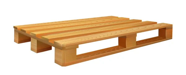 Paleta de madera para cajas de transporte Vector — Vector de stock