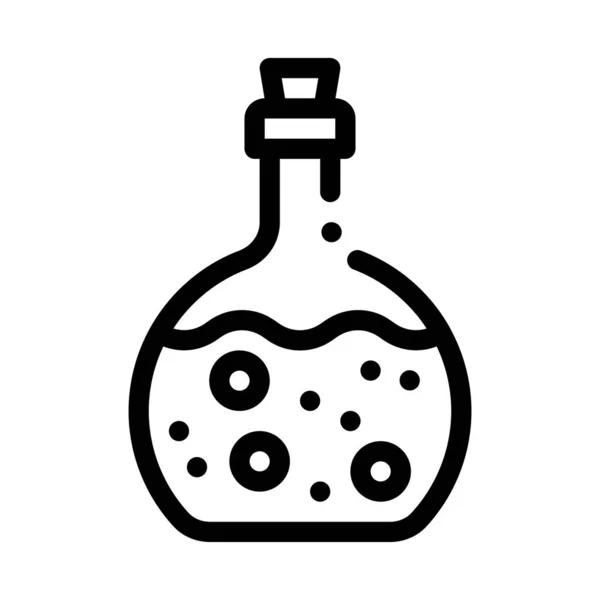 Poison Flask Icon Vector Outline Illustration — Stockvektor