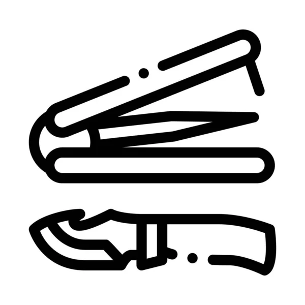 Ilustração do esboço do vetor do ícone da faca de todos os propósitos —  Vetores de Stock
