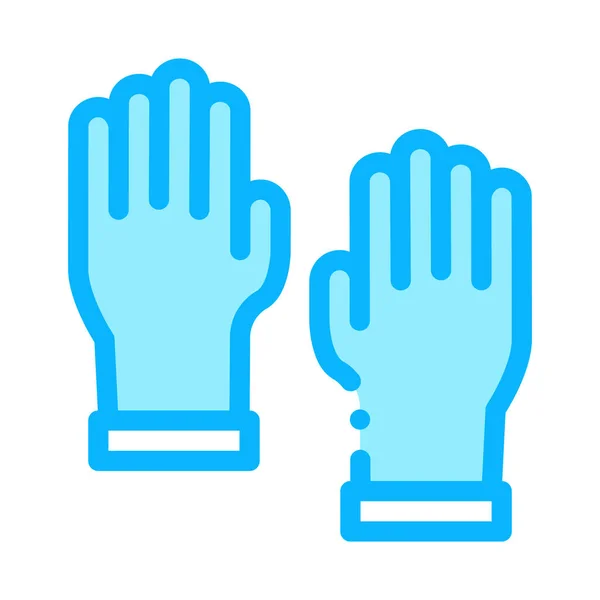 Master Handschoenen Icon Vector Overzicht Illustratie — Stockvector