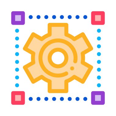 Mekanik Gear Simgesi Vektör Özeti ResimleriName