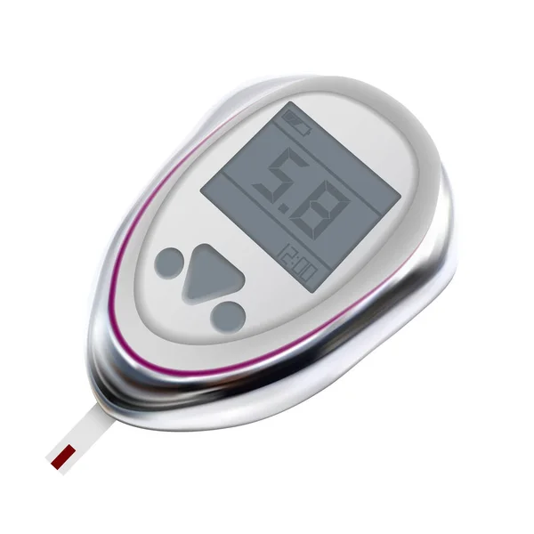 Miernik glukozy medyczny wektor urządzenia elektronicznego — Wektor stockowy