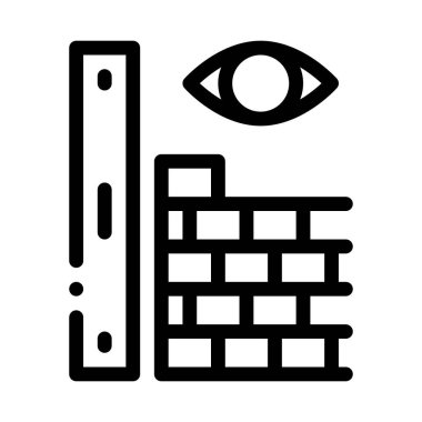 Eye Measuring Icon Vector Outline Illustration