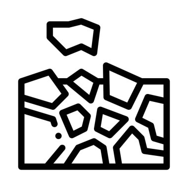 Fence Construct Icon Vector Outline Illustration