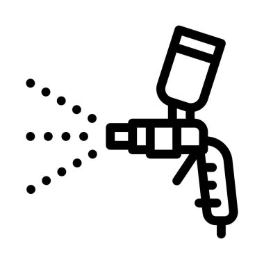 Paint Spray Tool Icon Vector Outline Illustration