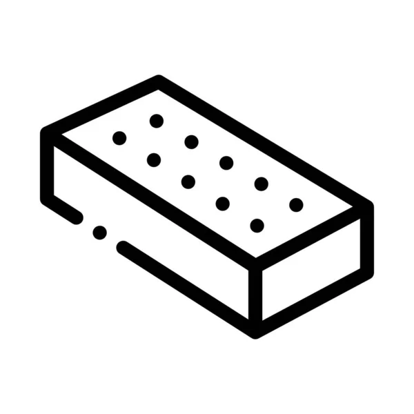 Brick Block Icon Vector Outline Illustration — Wektor stockowy