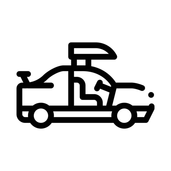 Illustration vectorielle de contour d'icône de réglage de porte de voiture — Image vectorielle