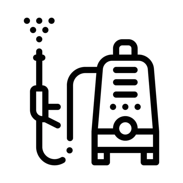 Ilustração do contorno do vetor do ícone do dispositivo de lavagem — Vetor de Stock