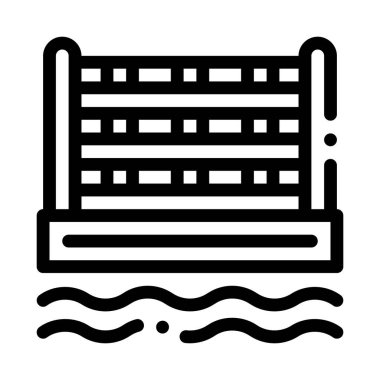 Sport Barrier Icon Vector Outline Illustration