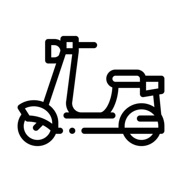 Scooter Icon Vector Outline Illustration — Διανυσματικό Αρχείο