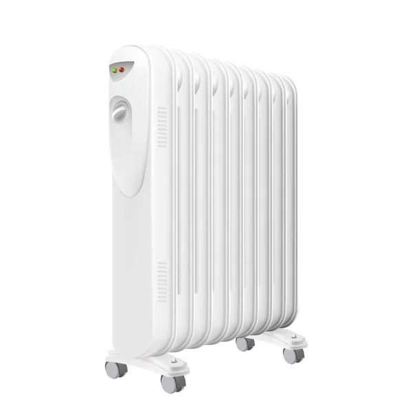 Electric Oil Heater Radiator Equipment Vector — Διανυσματικό Αρχείο