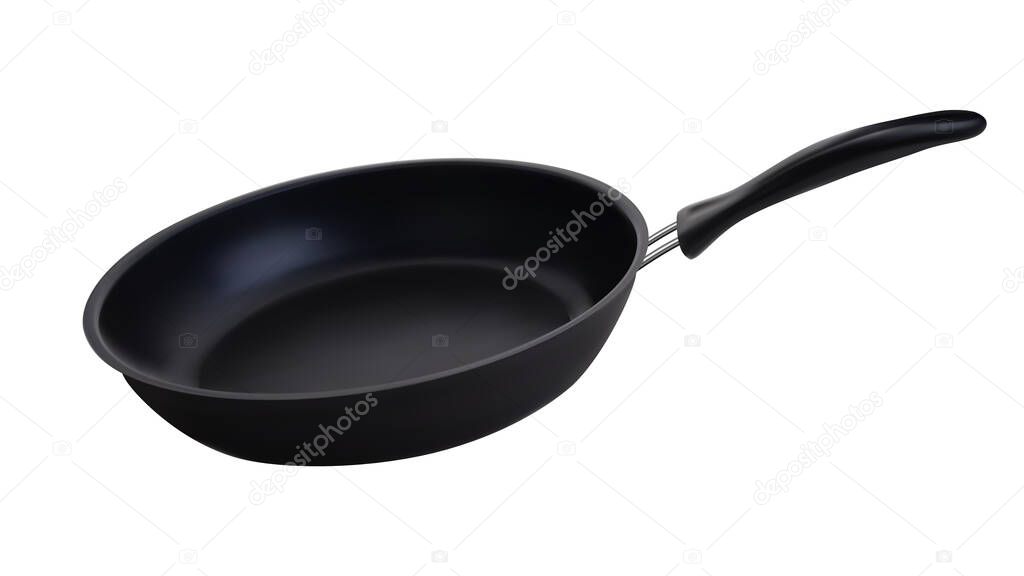 Frying Pan Teflon Kitchenware For Cooking Vector