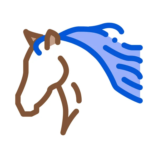 Horse Silhouette Icon Vector Outline Illustration — Stockový vektor